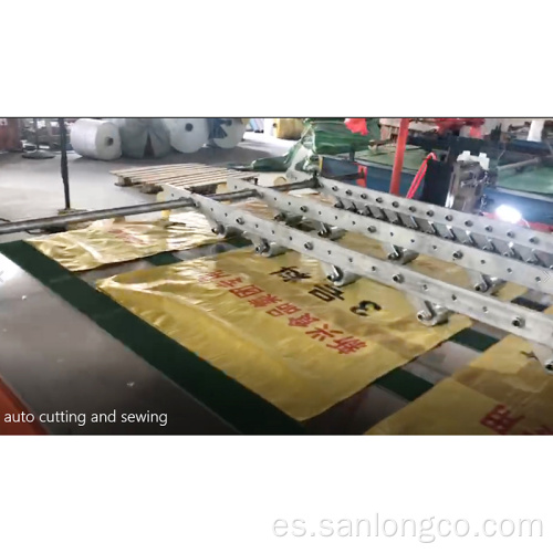 Máquina de fabricación de impresión de coser de corte de bolsas tejidas PP